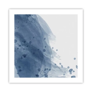Plakat - Niebieski tiul - 50x50 cm