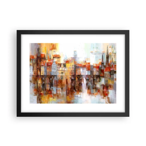Plakat w czarnej ramie - Pod mostem też pięknie - 40x30 cm