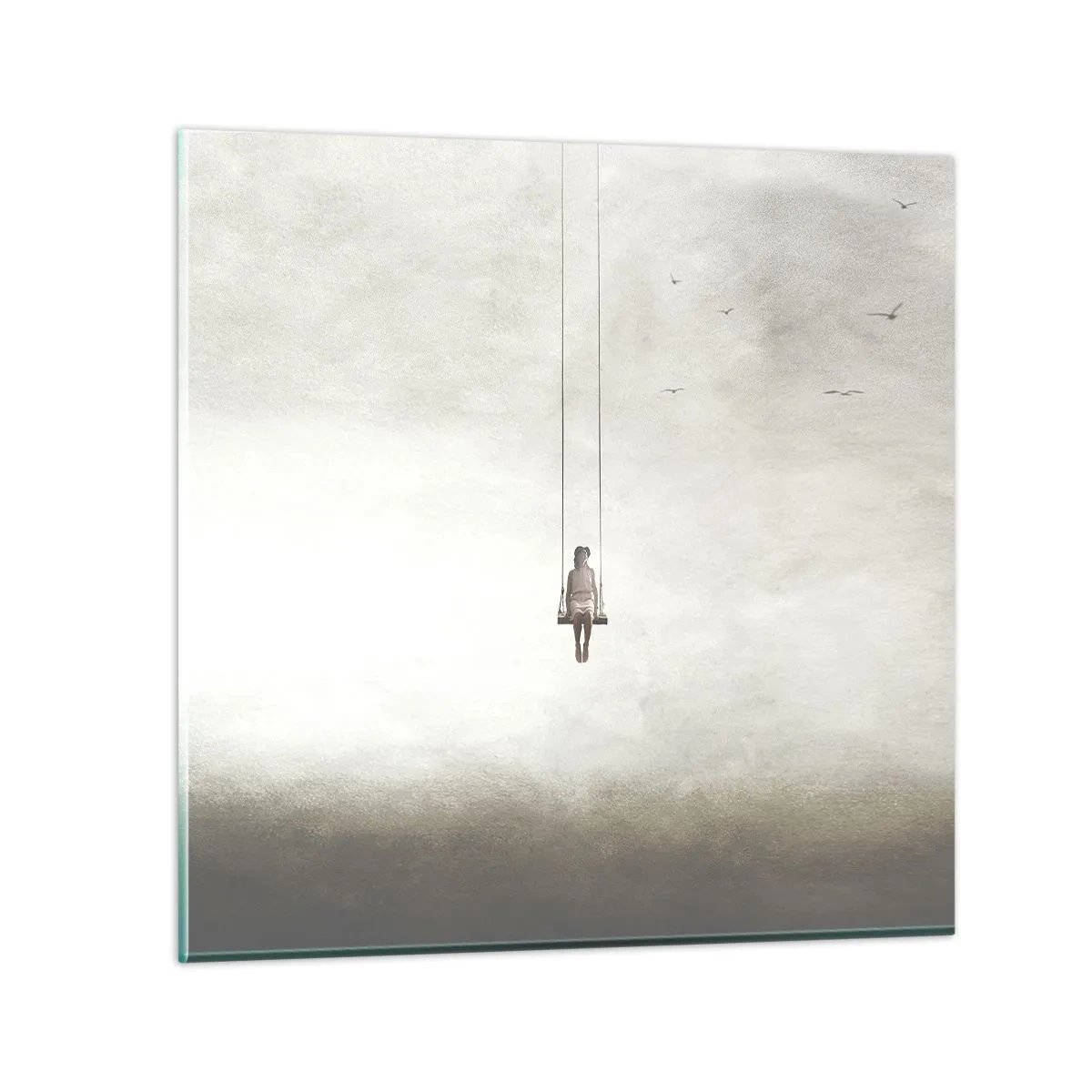 Obraz na szkle - Dziecko w nas - 50x50 cm