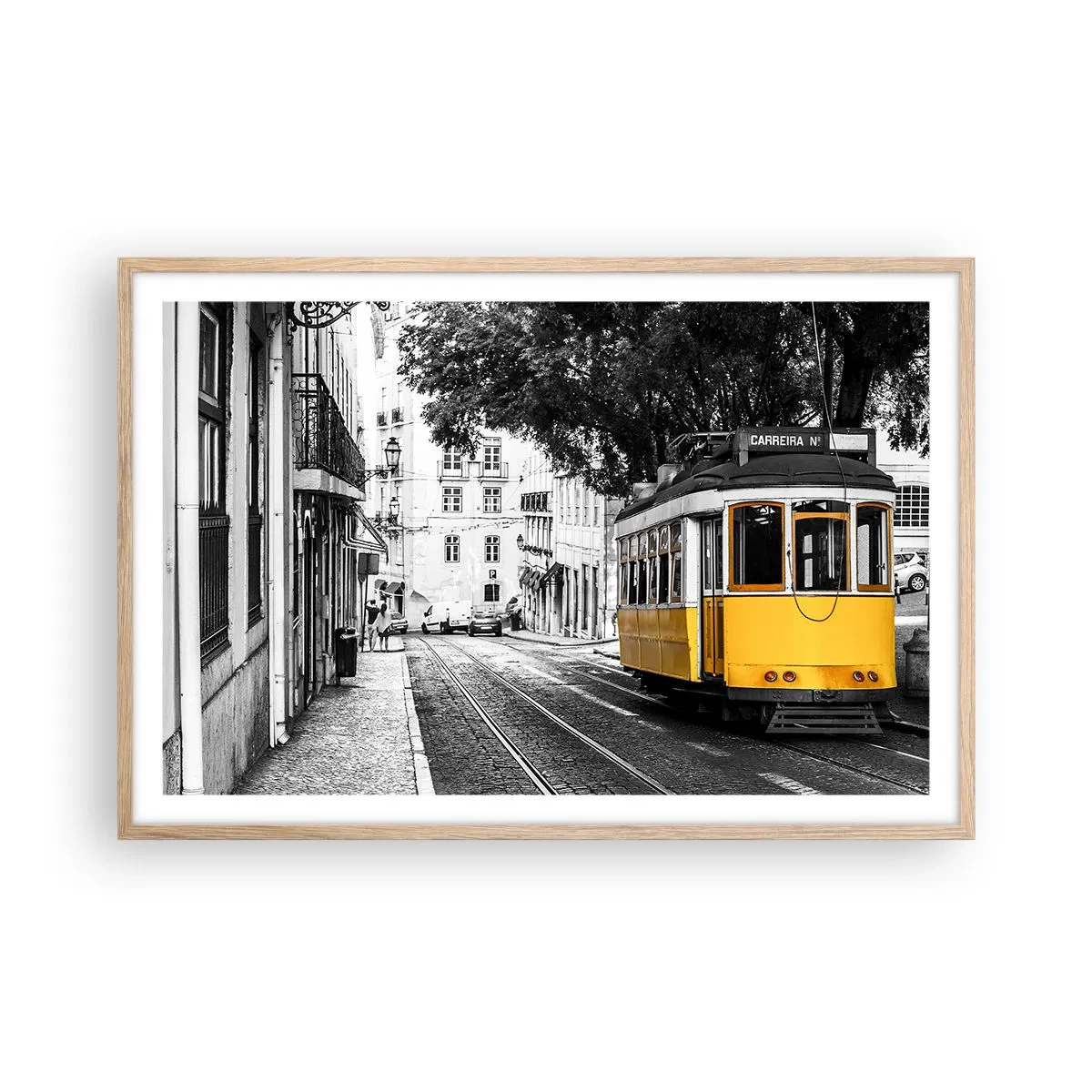 Plakat w ramie jasny dąb - I fado w tle - 91x61 cm