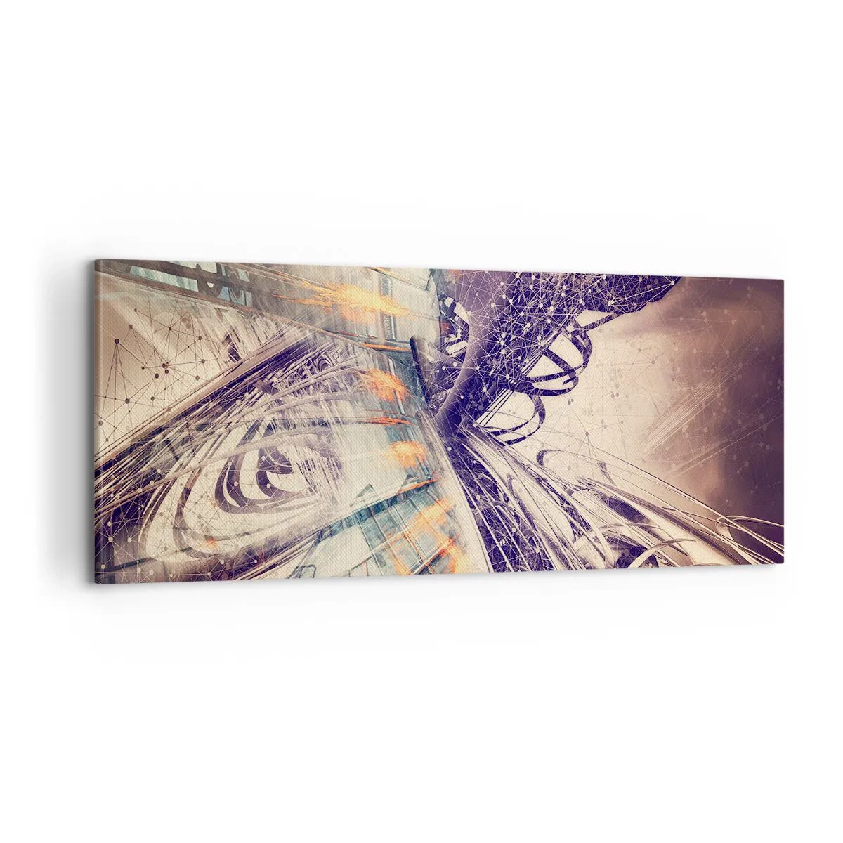 Obraz na płótnie - W wielkim pędzie - 100x40 cm