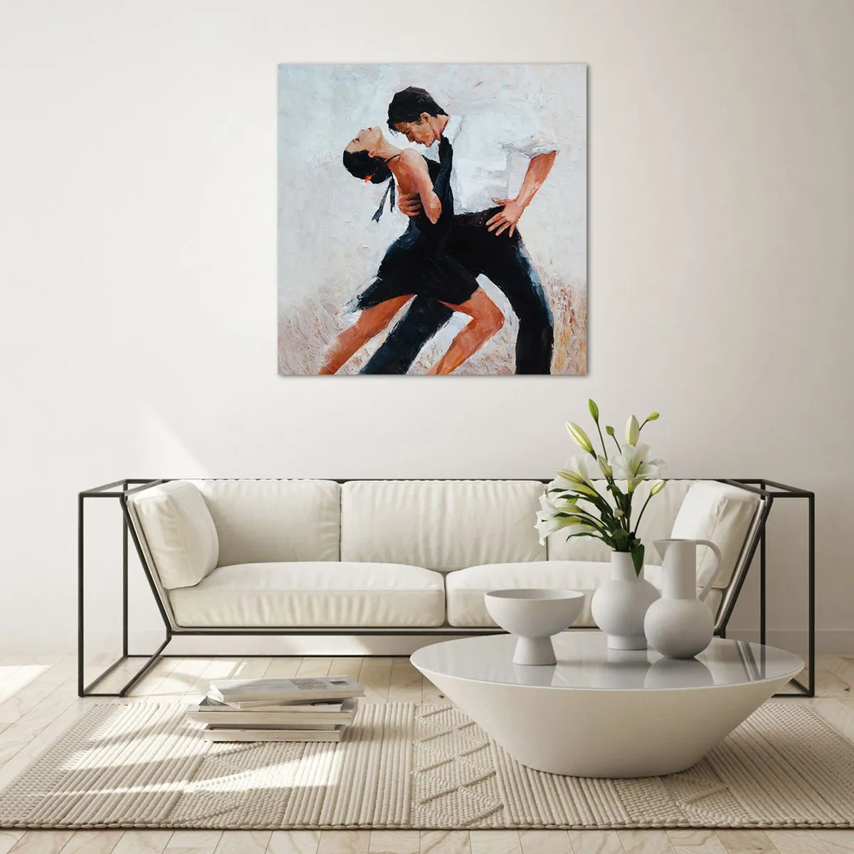 Obraz na szkle - Tango mych marzeń i snów - 30x30 cm