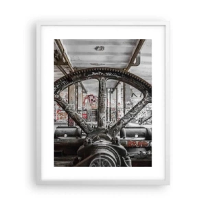 Plakat w białej ramie - Sekretne życie fabryki - 40x50 cm