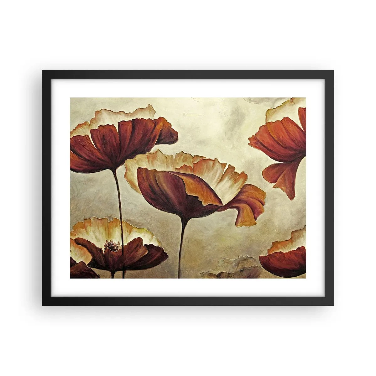 Plakat w czarnej ramie - Łąki łan - 50x40 cm