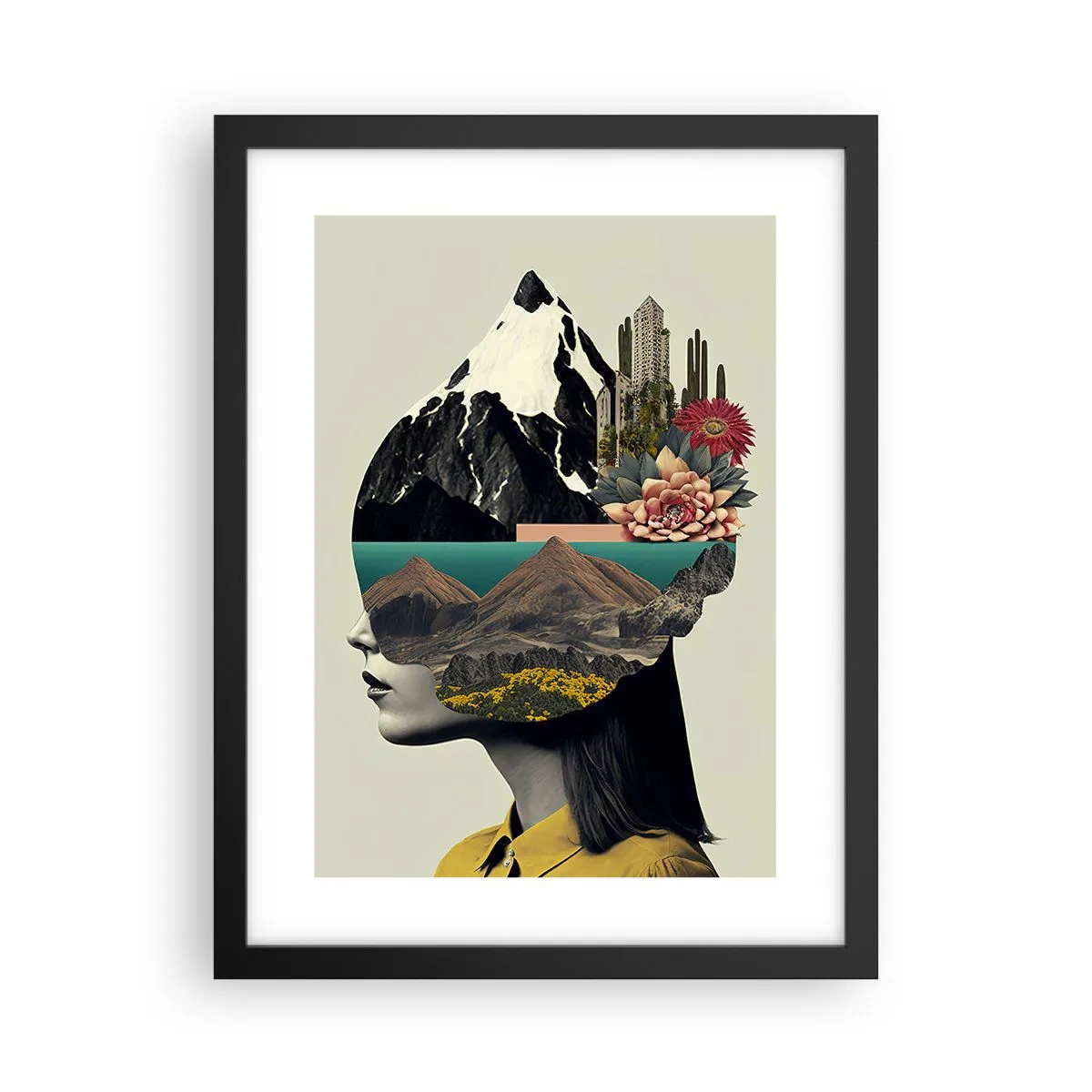Plakat w czarnej ramie - Kobieta – zawsze tajemnica - 30x40 cm