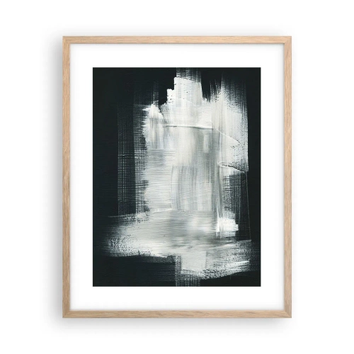 Plakat w ramie jasny dąb - Utkane z pionu i poziomu - 40x50 cm