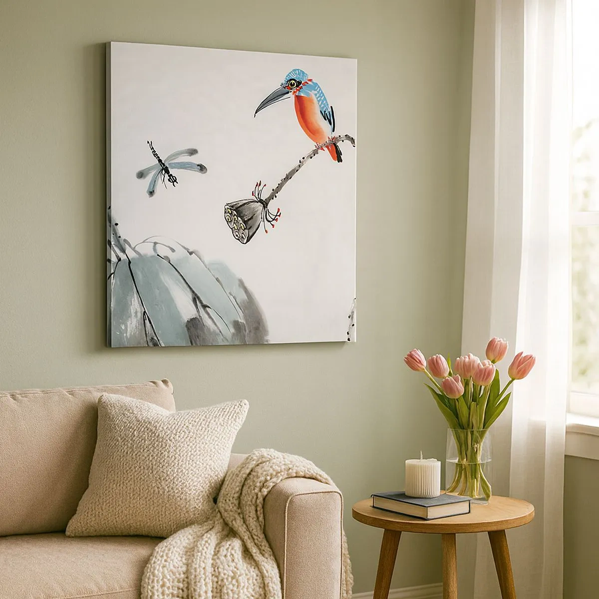 Obraz na płótnie - Życie łąki - 30x30 cm