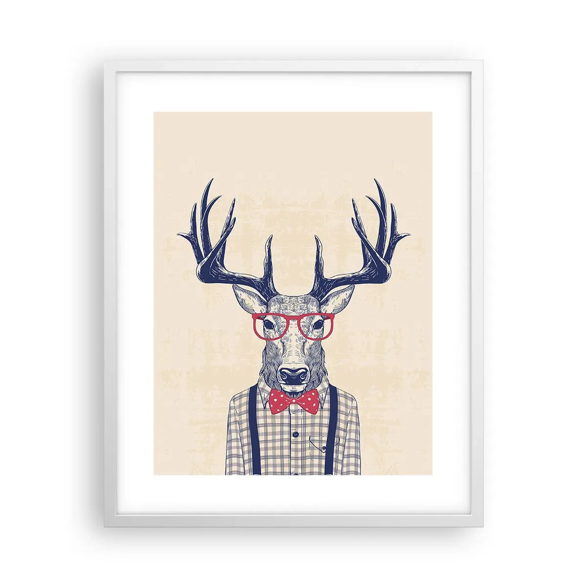 Plakat w białej ramie - Zabawna ekstrawagancja - 40x50 cm