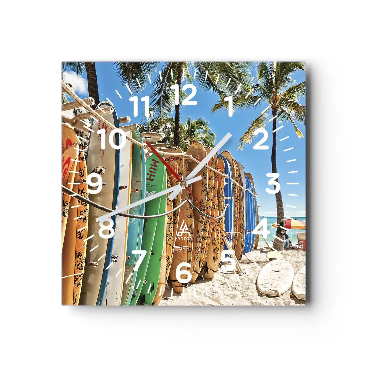 Zegar ścienny - Słoneczna zabawa - 30x30 cm