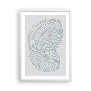 Plakat w białej ramie - Uśmiech kropli - 50x70 cm