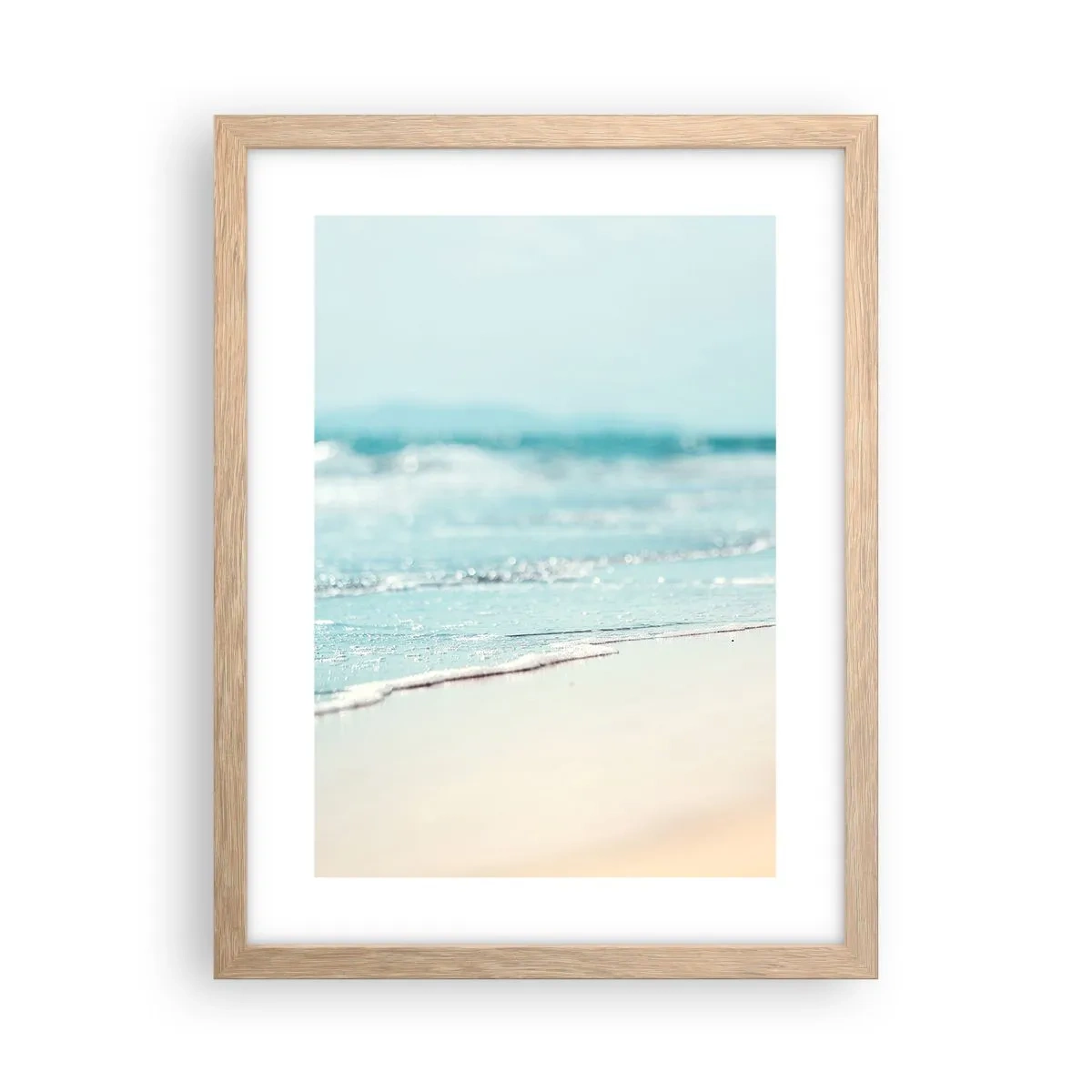 Plakat w ramie jasny dąb - Ciepło i szum - 30x40 cm