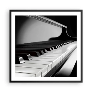 Plakat w czarnej ramie - Harmonia kształtów i barw - 60x60 cm