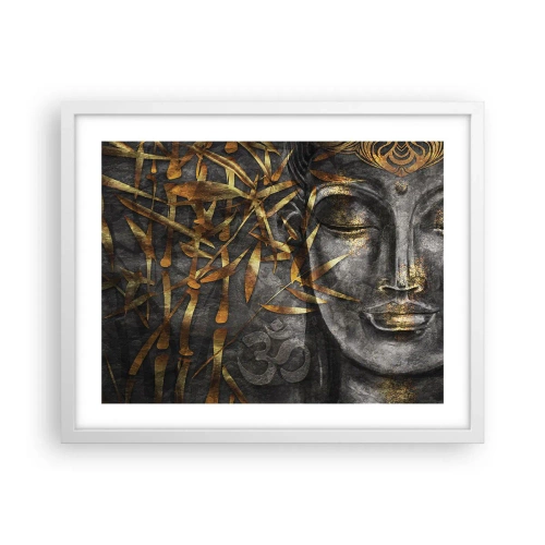 Plakat w białej ramie - Poczuj spokój - 50x40 cm