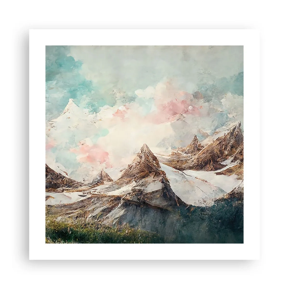 Plakat - Skalne ostrza - 50x50 cm