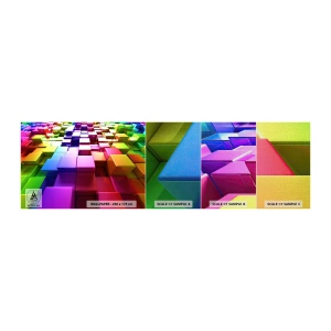 Fototapeta Próbka Premium Canvas - Op-artowe wespół w zespół - Abstrakcja, Grafika, 3D - 100x30 cm