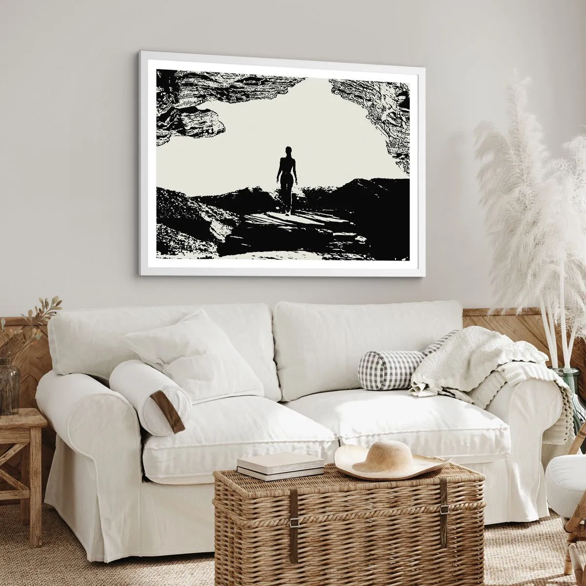 Plakat w białej ramie - Nowe spojrzenie - 91x61 cm