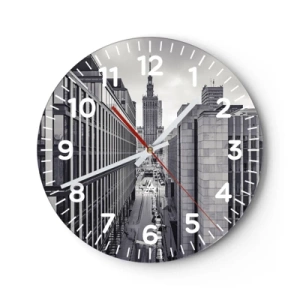 Zegar ścienny - Warszawska dolina - 40x40 cm