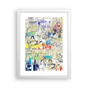 Plakat w białej ramie - Po prostu cieszy oczy - 30x40 cm