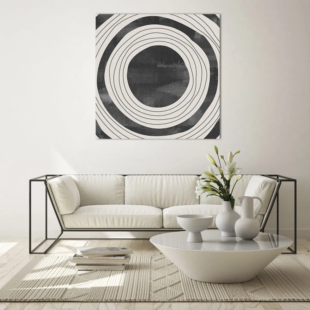 Obraz na szkle - W samo sedno - 60x60 cm