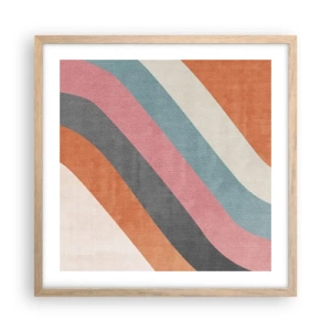 Plakat w ramie jasny dąb - Kompozycja diagonalna – ruch - 50x50 cm