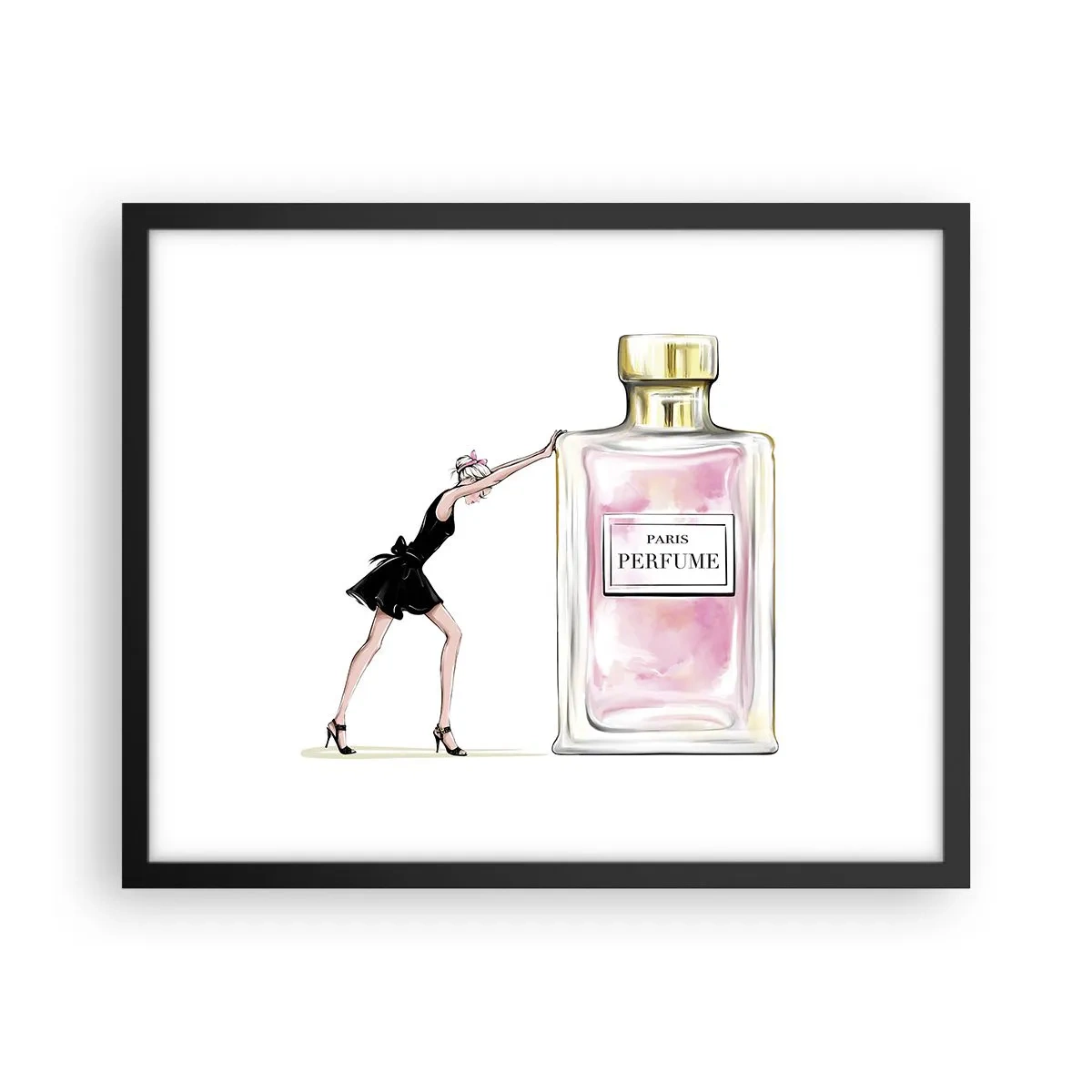 Plakat w czarnej ramie - Esencja kobiecości - 50x40 cm