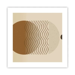 Plakat - O pochodzeniu figur geometrycznych - 40x40 cm