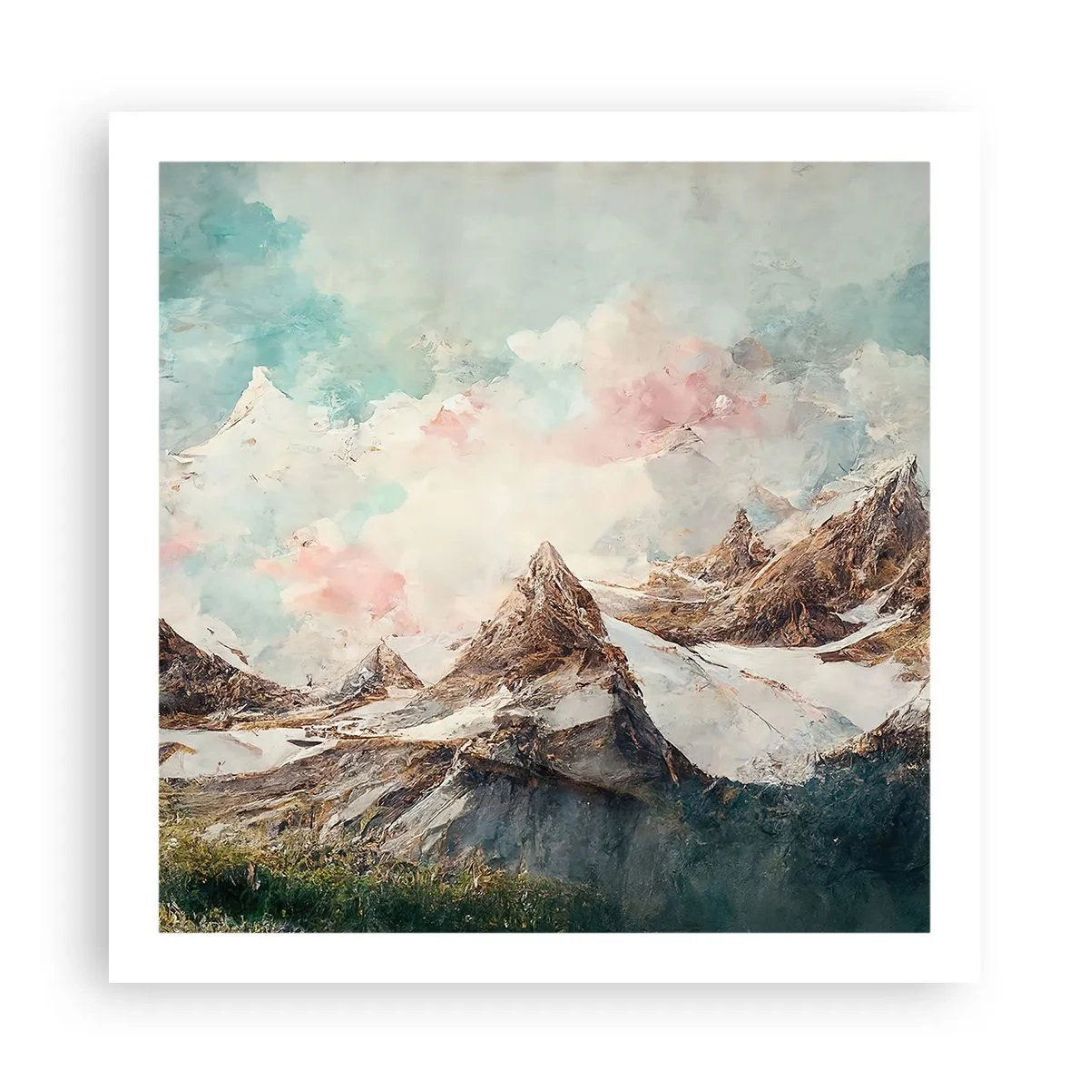 Plakat - Skalne ostrza - 60x60 cm