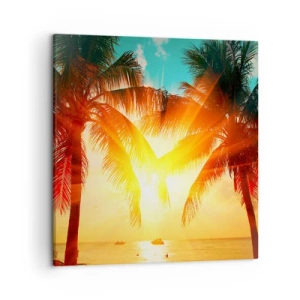 Obraz na płótnie - Egzotyczna para - 50x50 cm