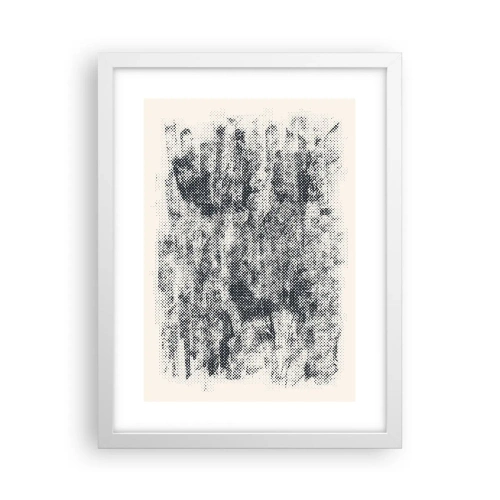 Plakat w białej ramie - Mglista kompozycja - 30x40 cm