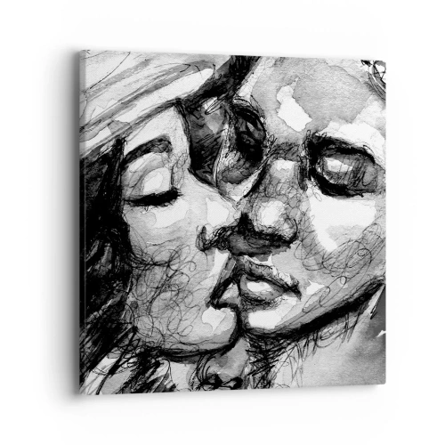 Obraz na płótnie - Czuła chwila - 40x40 cm