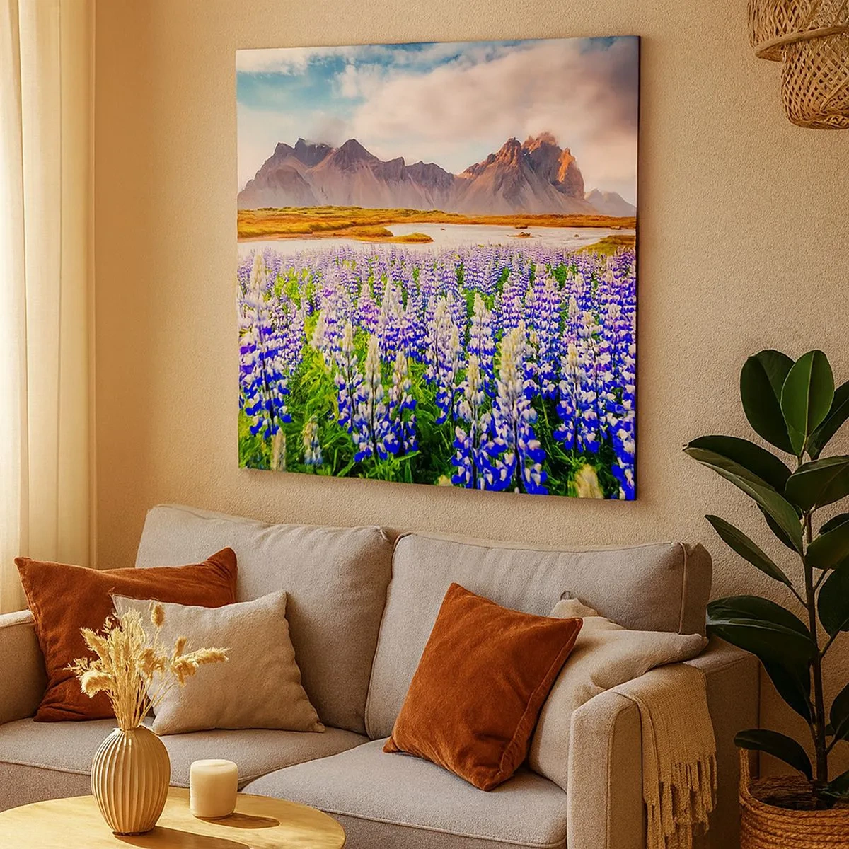 Obraz na płótnie - Siła i surowość obok łagodności - 30x30 cm