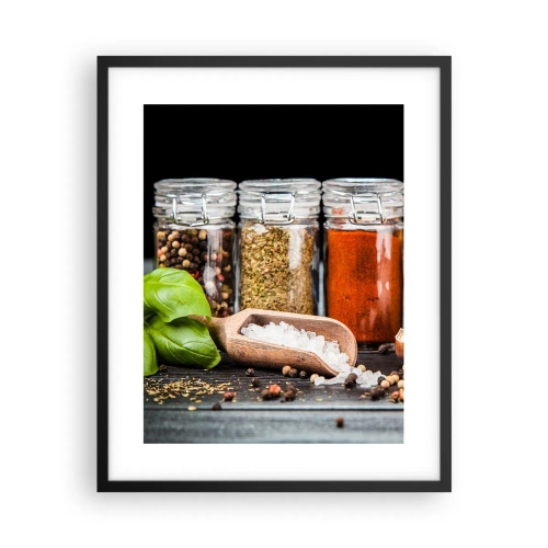 Plakat w czarnej ramie - Żeby życie miało smak - 40x50 cm