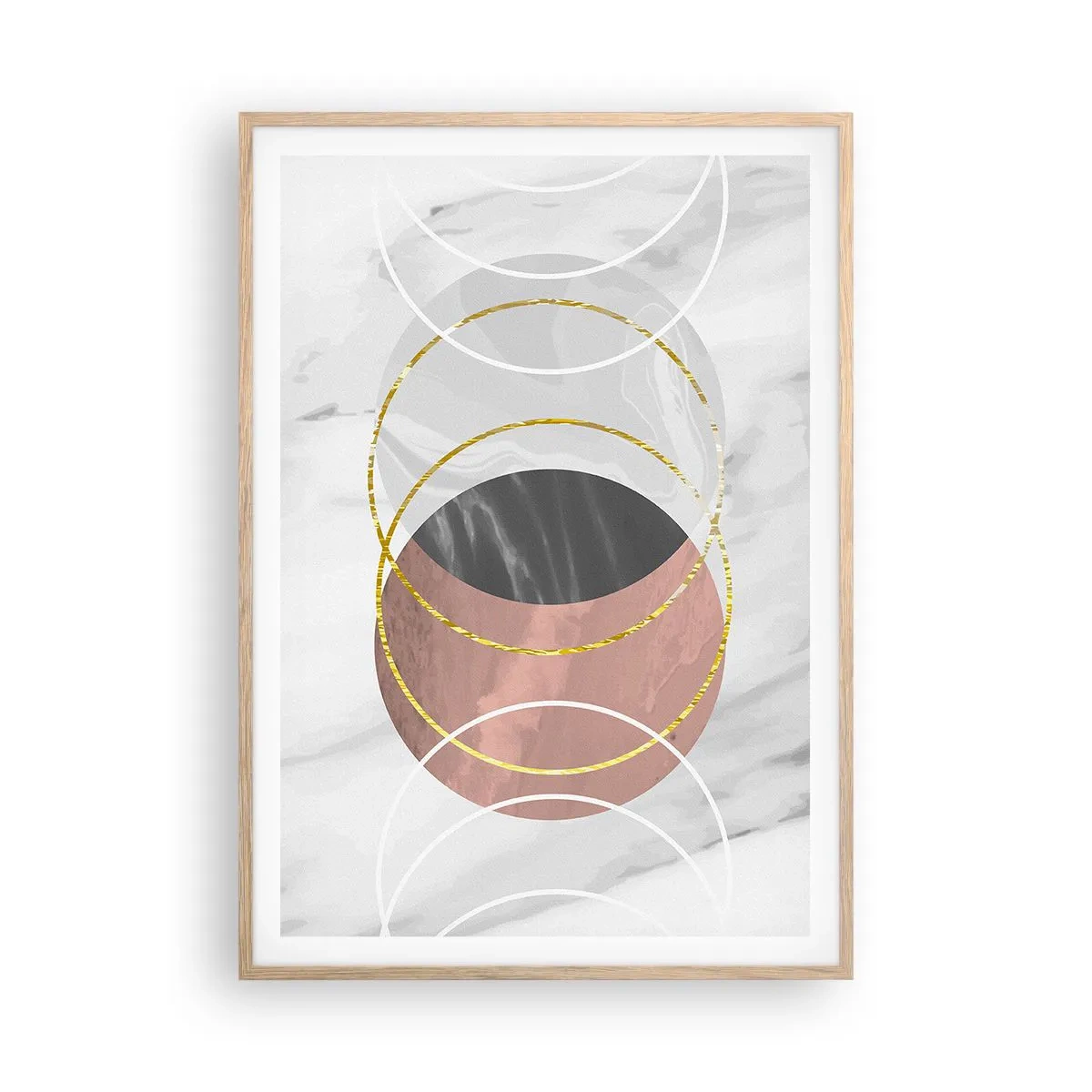 Plakat w ramie jasny dąb - Muzyka sfer - 70x100 cm