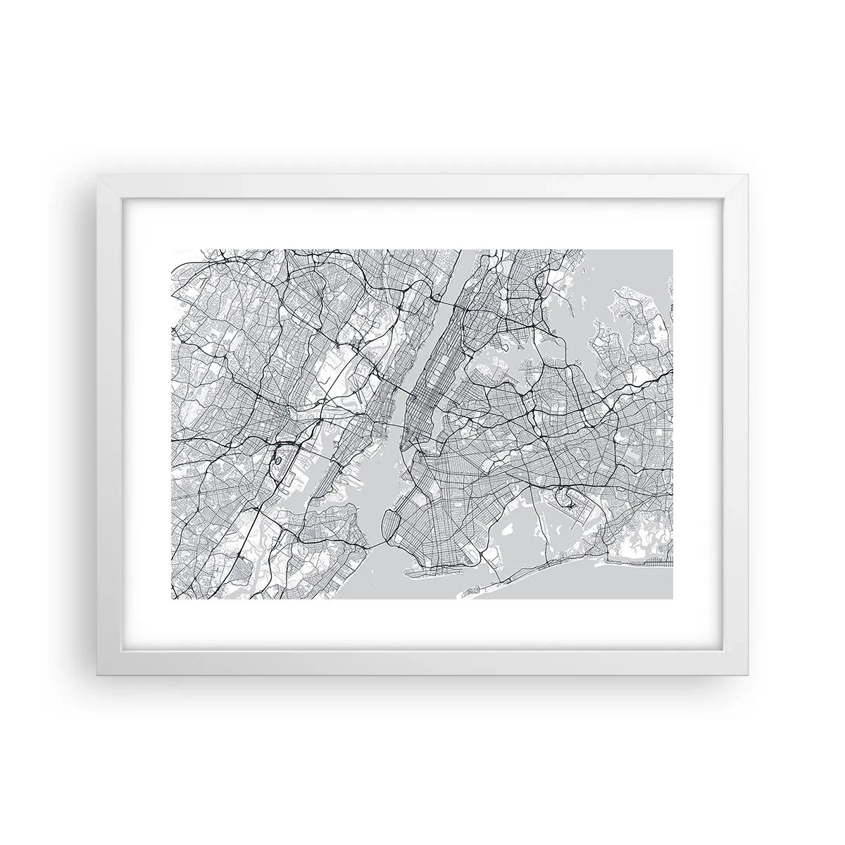 Plakat w białej ramie - Anatomia metropolii - 40x30 cm