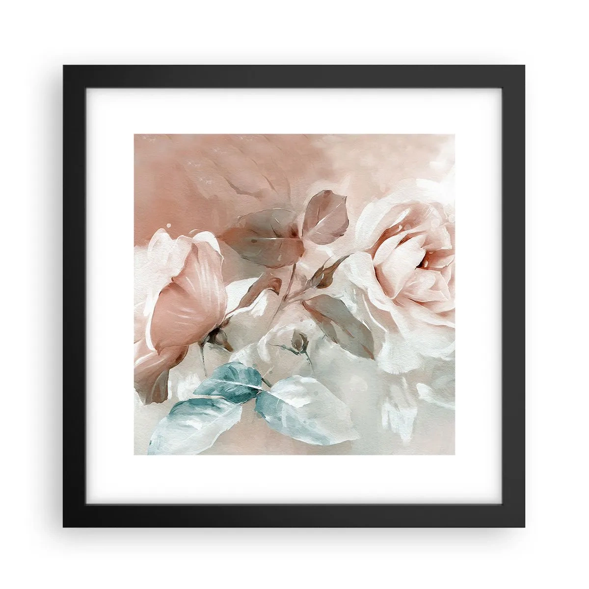 Plakat w czarnej ramie - Duch romantyzmu - 30x30 cm