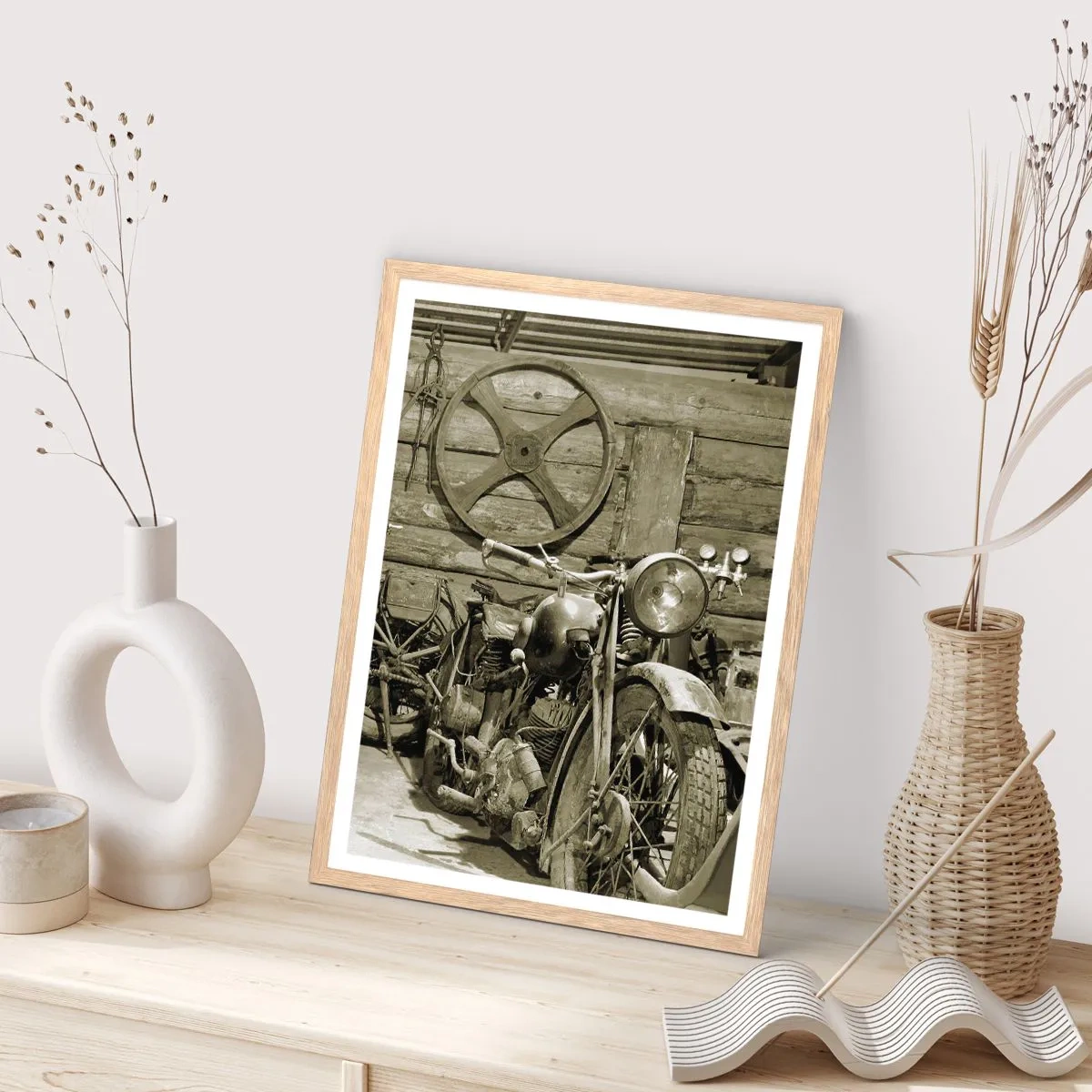 Plakat w ramie jasny dąb - W szopie wuja Władka - 50x70 cm