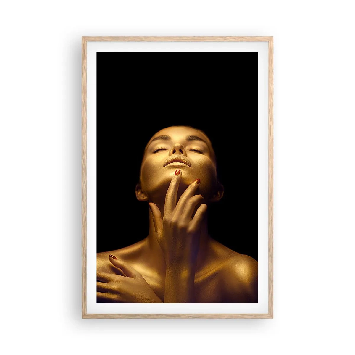 Plakat w ramie jasny dąb - Jak złoty jedwab - 61x91 cm