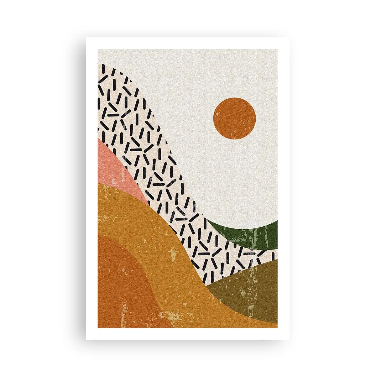 Plakat - Abstrakcja słoneczna - 61x91 cm