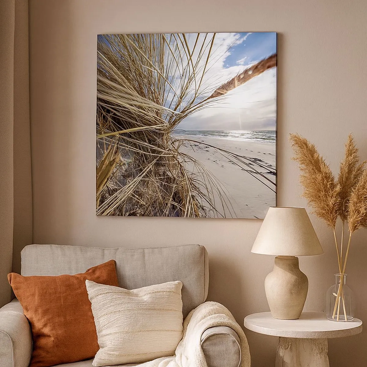 Obraz na płótnie - Spotkanie żywiołów - 30x30 cm