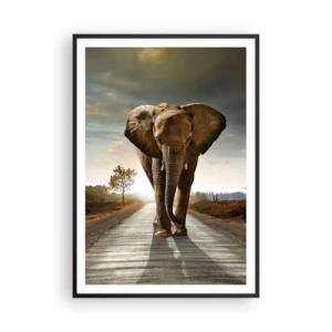 Plakat w czarnej ramie - I wcale nie w składzie porcelany - 70x100 cm