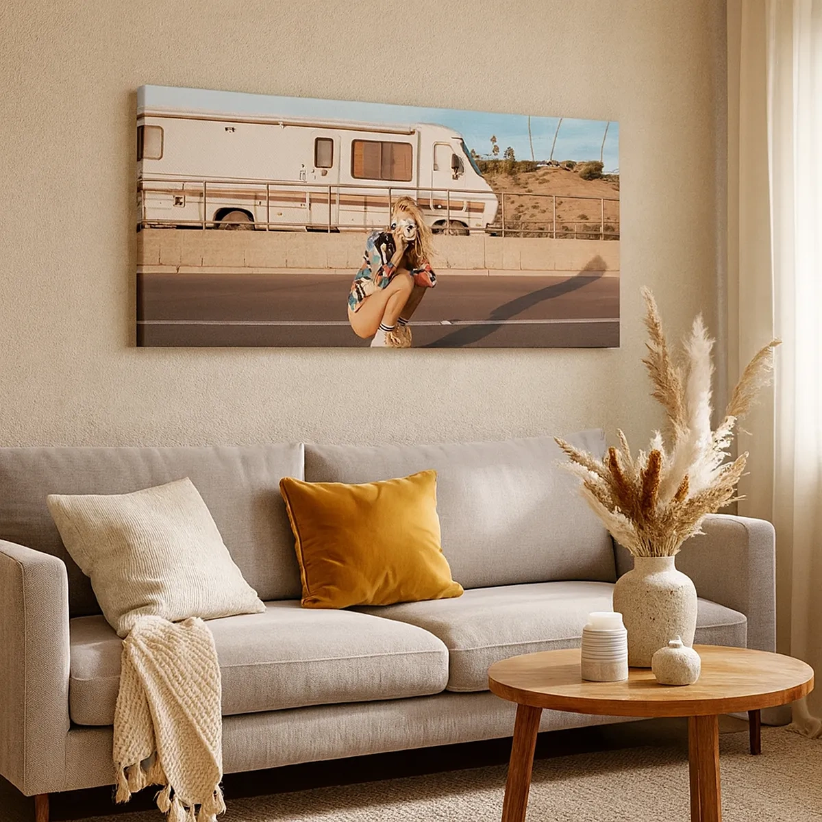 Obraz na płótnie - Uśmiech, proszę! - 30x30 cm