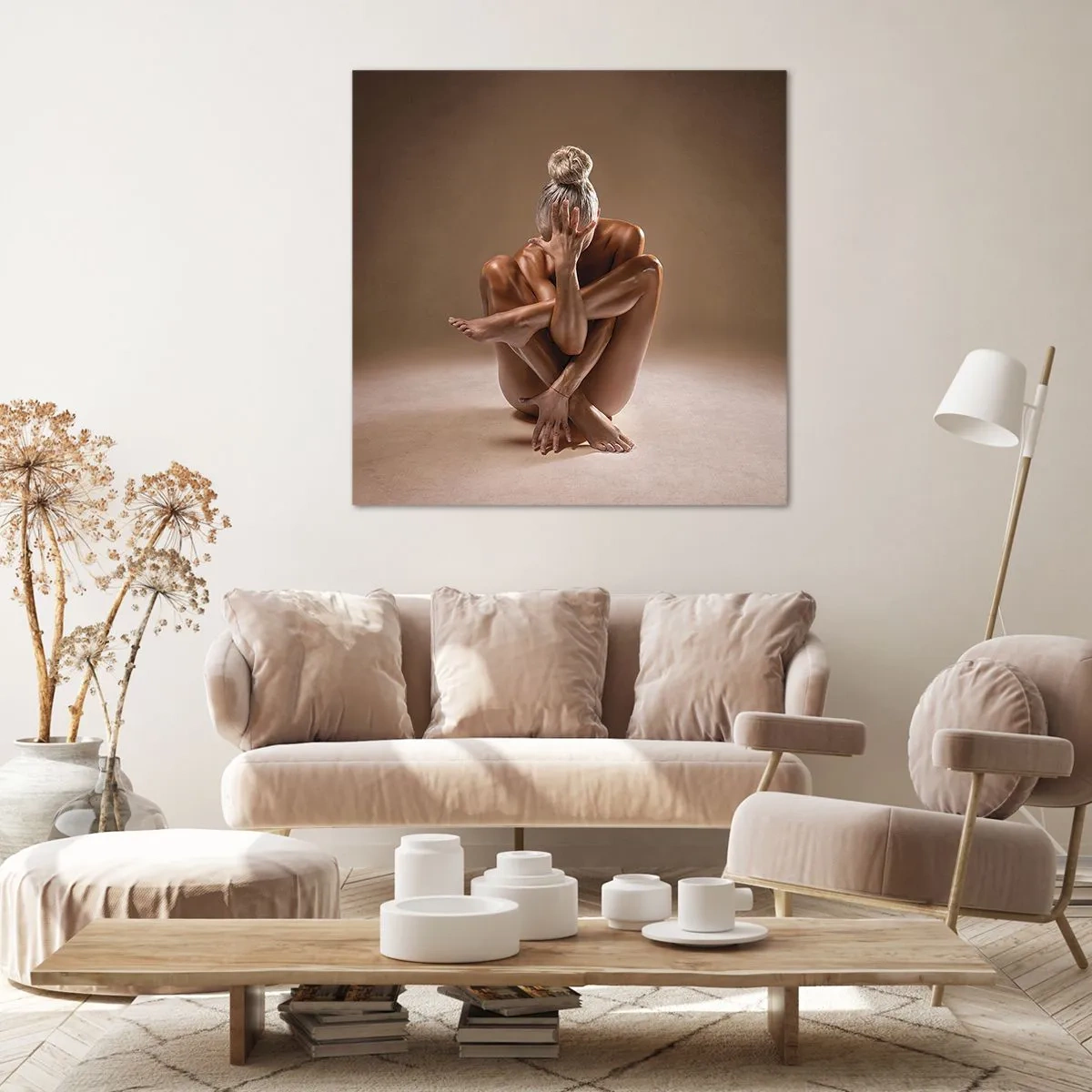 Obraz na płótnie - Jedność ciała i ducha - 70x70 cm