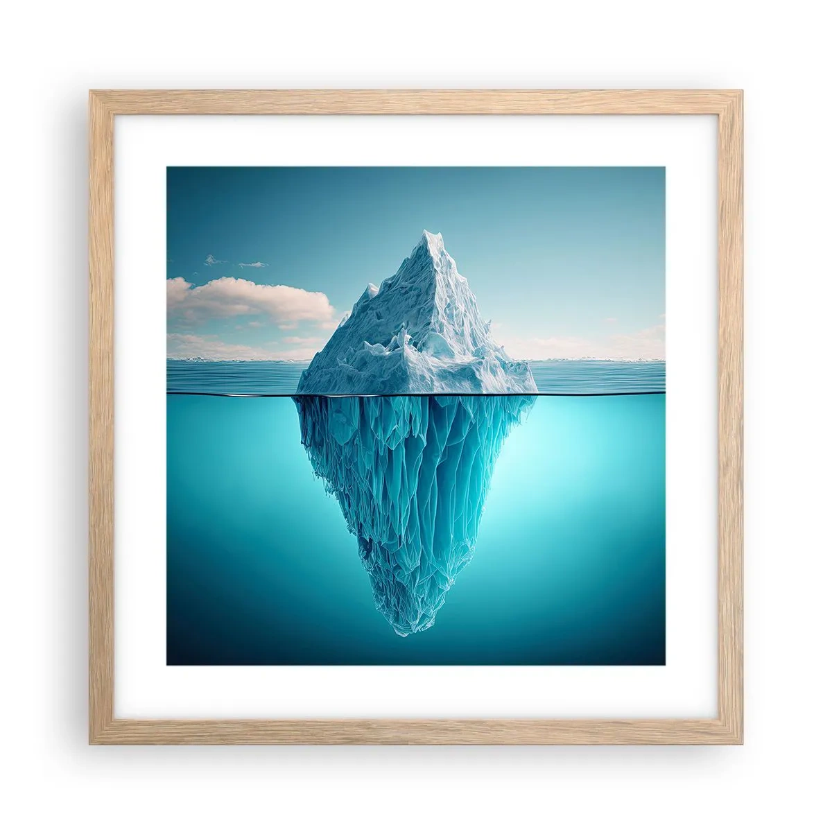 Plakat w ramie jasny dąb - Królowa lodu - 40x40 cm