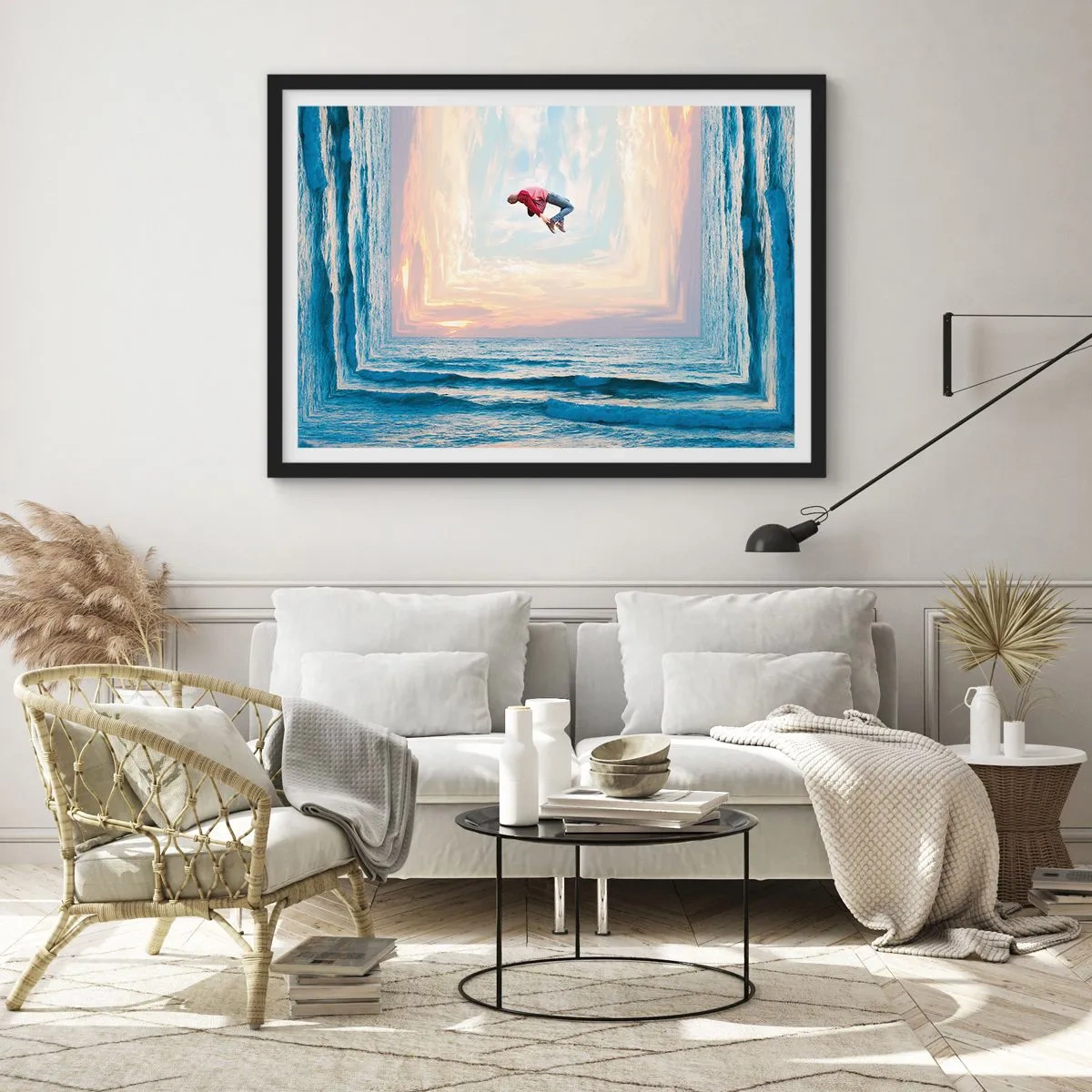 Plakat w czarnej ramie - Do innego wymiaru - 50x40 cm