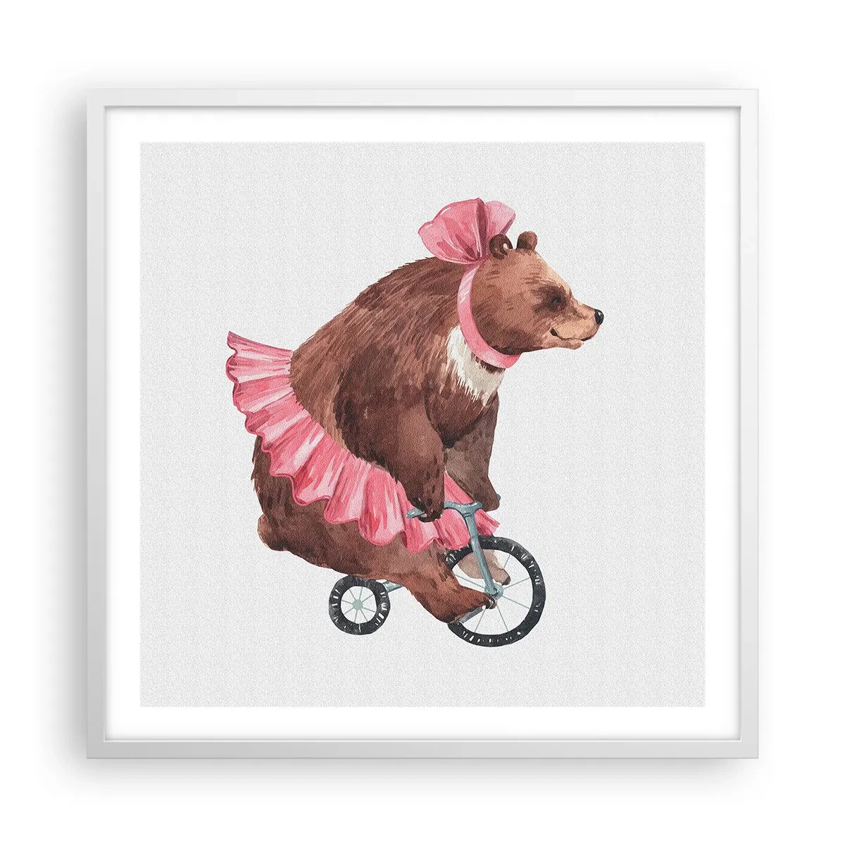 Plakat w białej ramie - Ale cyrk! - 60x60 cm