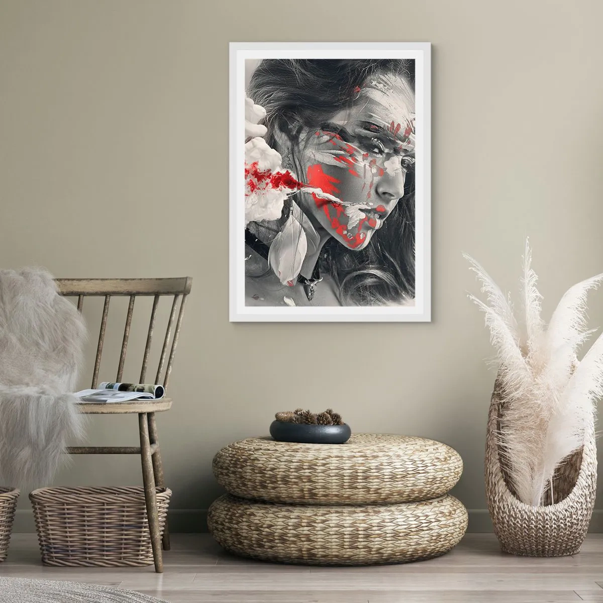 Plakat w białej ramie - W oparach absurdu - 30x40 cm