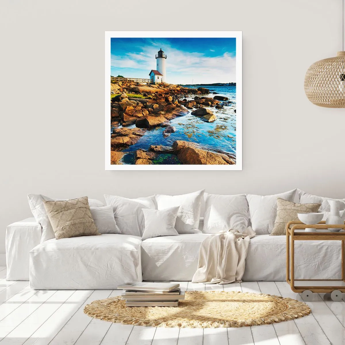 Plakat - Wracajcie szczęśliwie, czekam - 40x40 cm