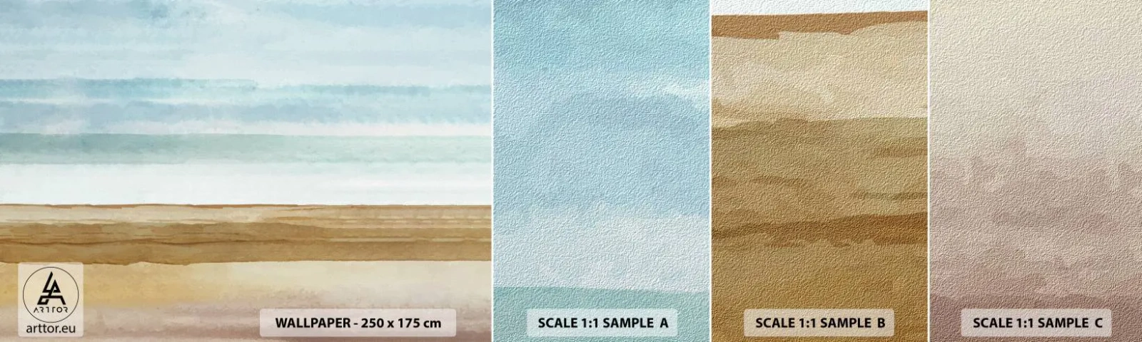 Fototapeta Próbka Standard Eco - Ukojenie - Abstrakcja, Brzeg Morza, Plaża - 100x30 cm