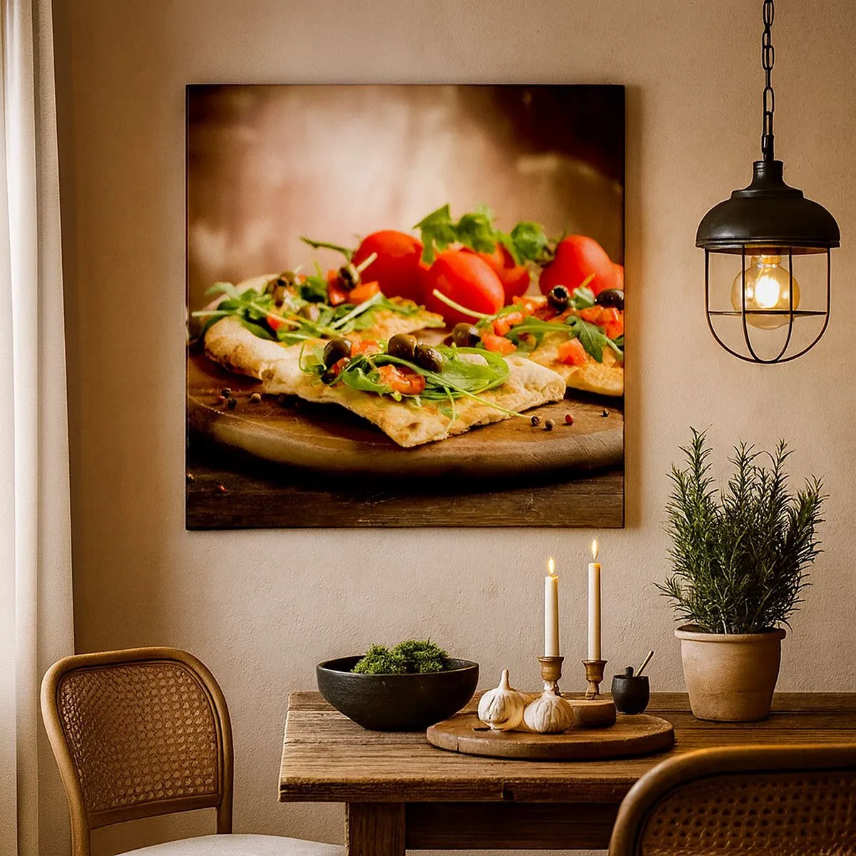 Obraz na płótnie - Prosto z pieca i z ogrodu - 30x30 cm