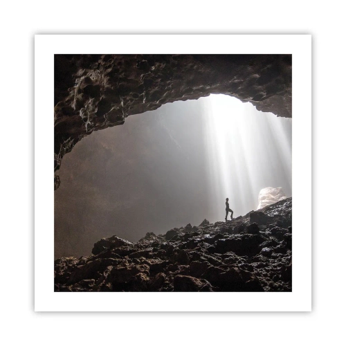 Plakat - Świetlista grota - 50x50 cm